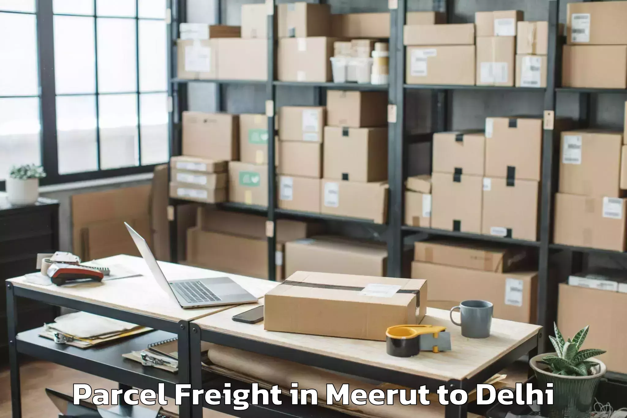 Get Meerut to Rajouri Garden Parcel Freight